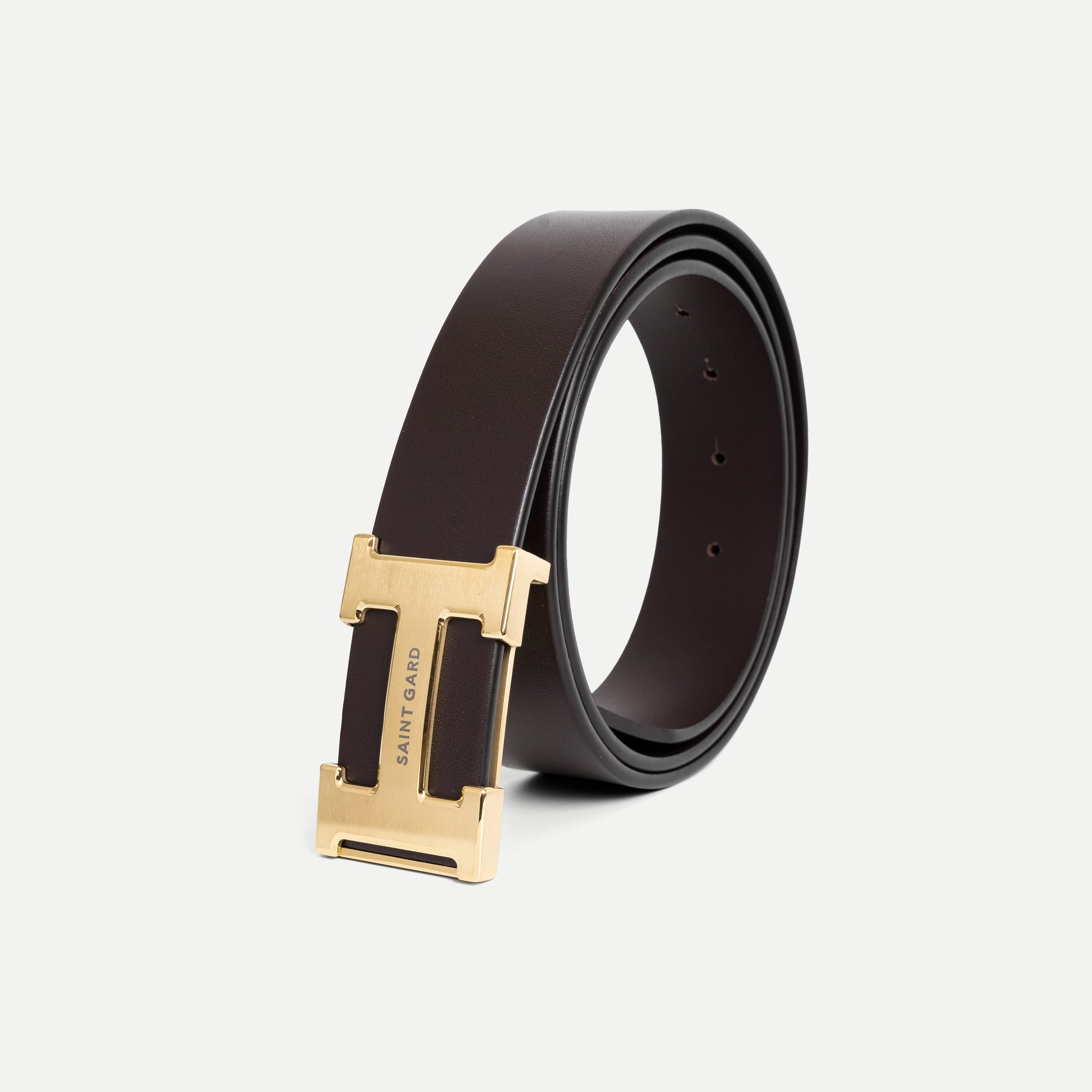 H-Buckle Leather Belt