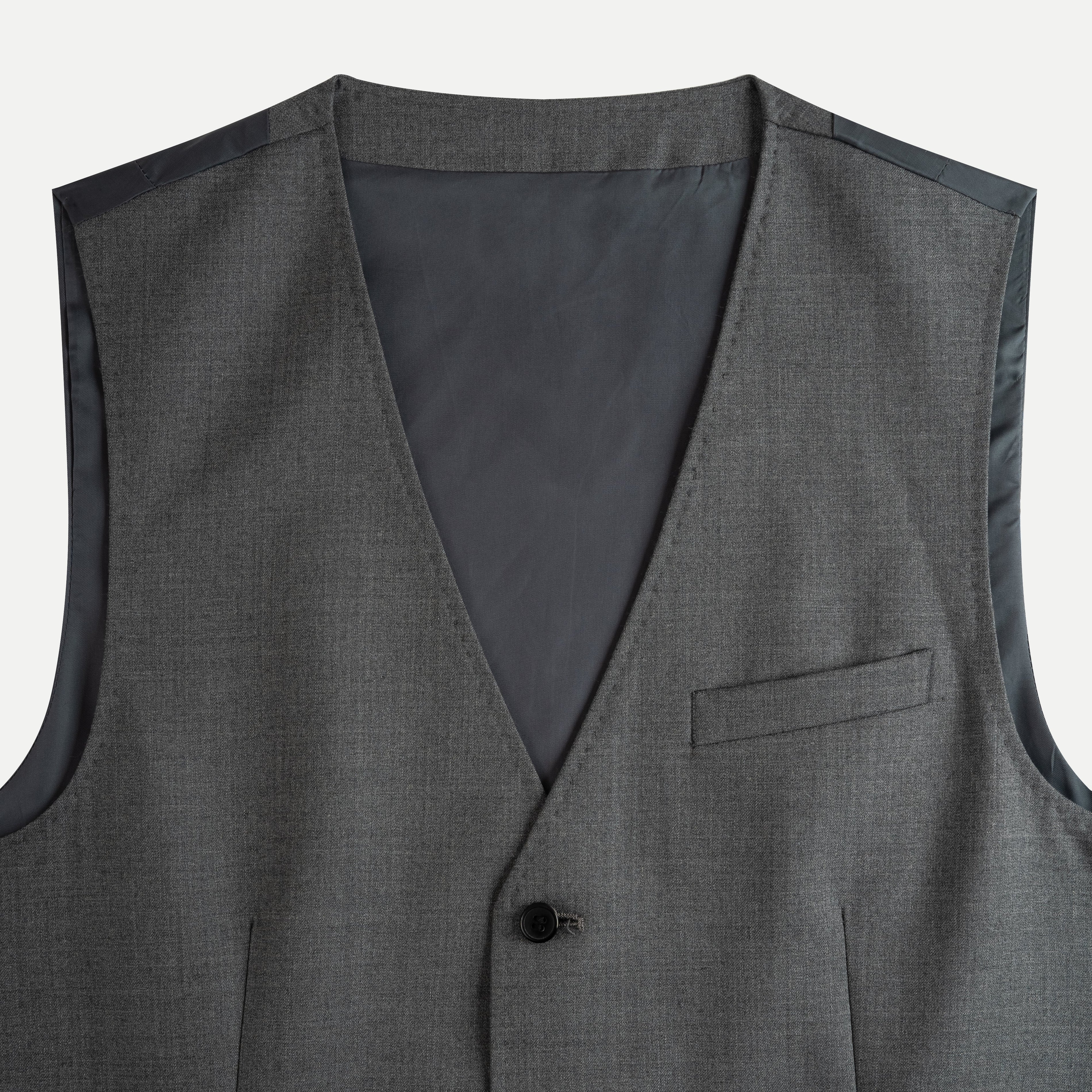 Cotton Twill Single-Breasted Blazer
