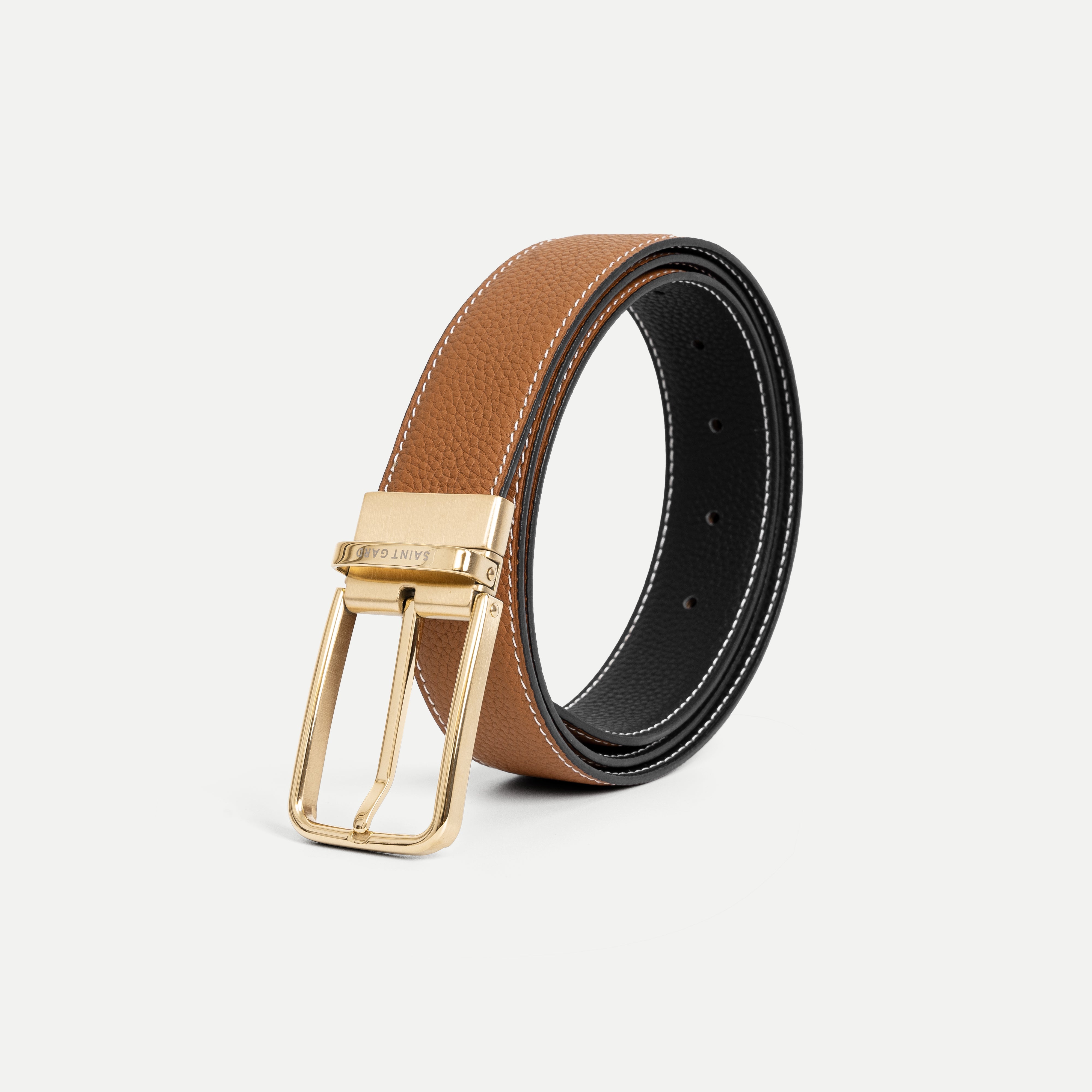 Minimal Cowhide Leather Belt – SAINT GARD GLOBAL