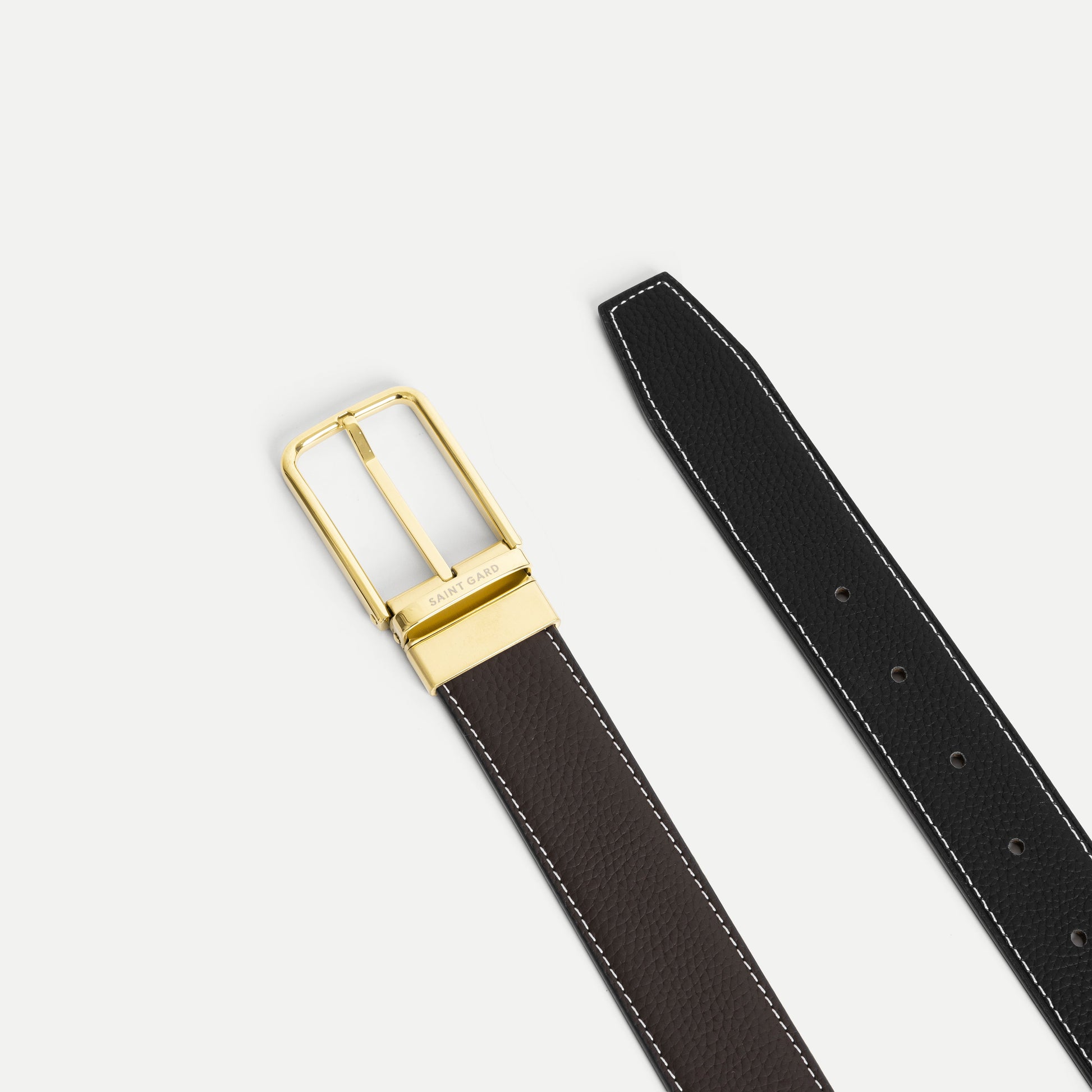 Minimal Cowhide Leather Belt