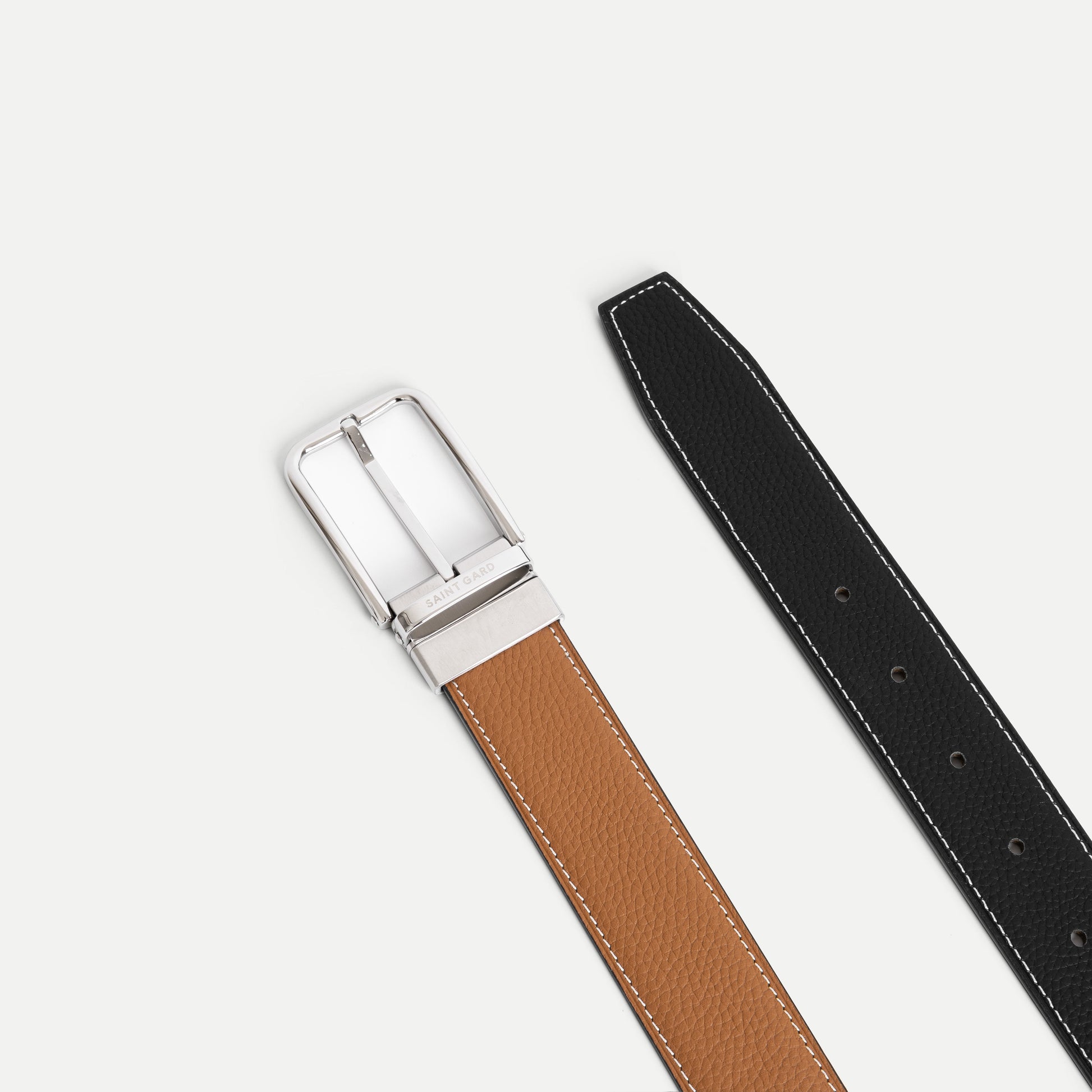 Minimal Cowhide Leather Belt