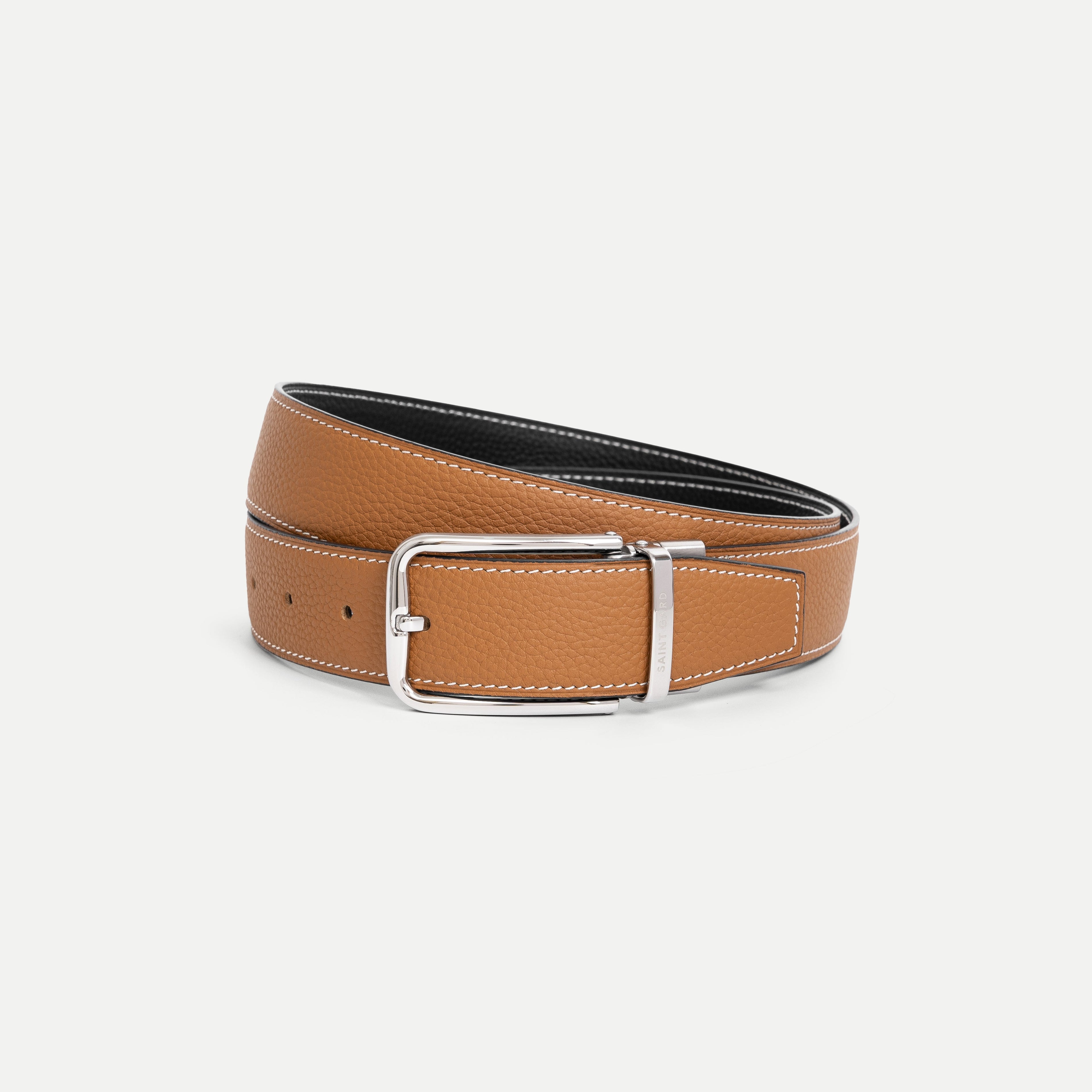 Minimal Cowhide Leather Belt