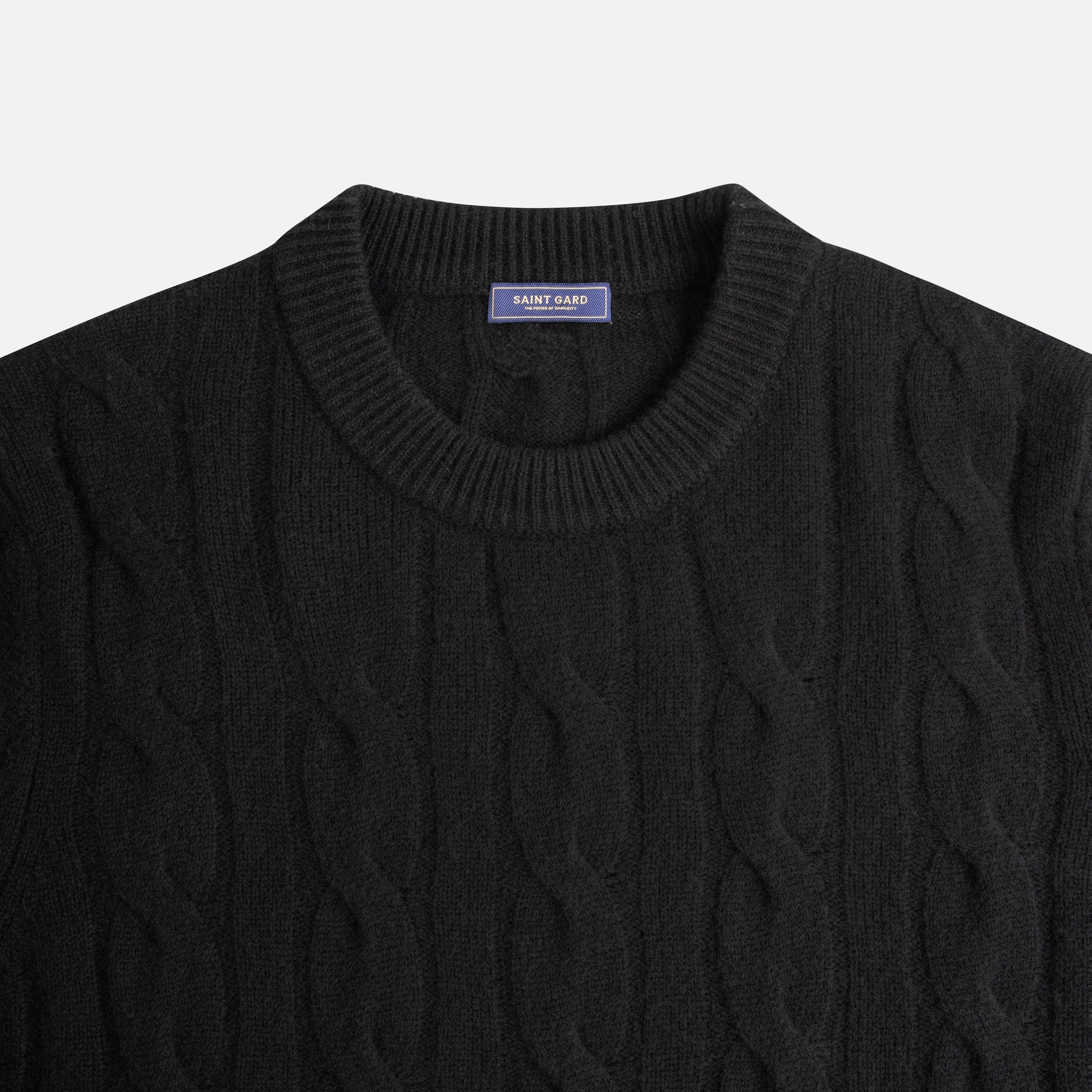 Cable-Knit Cashmere-Blend Sweater