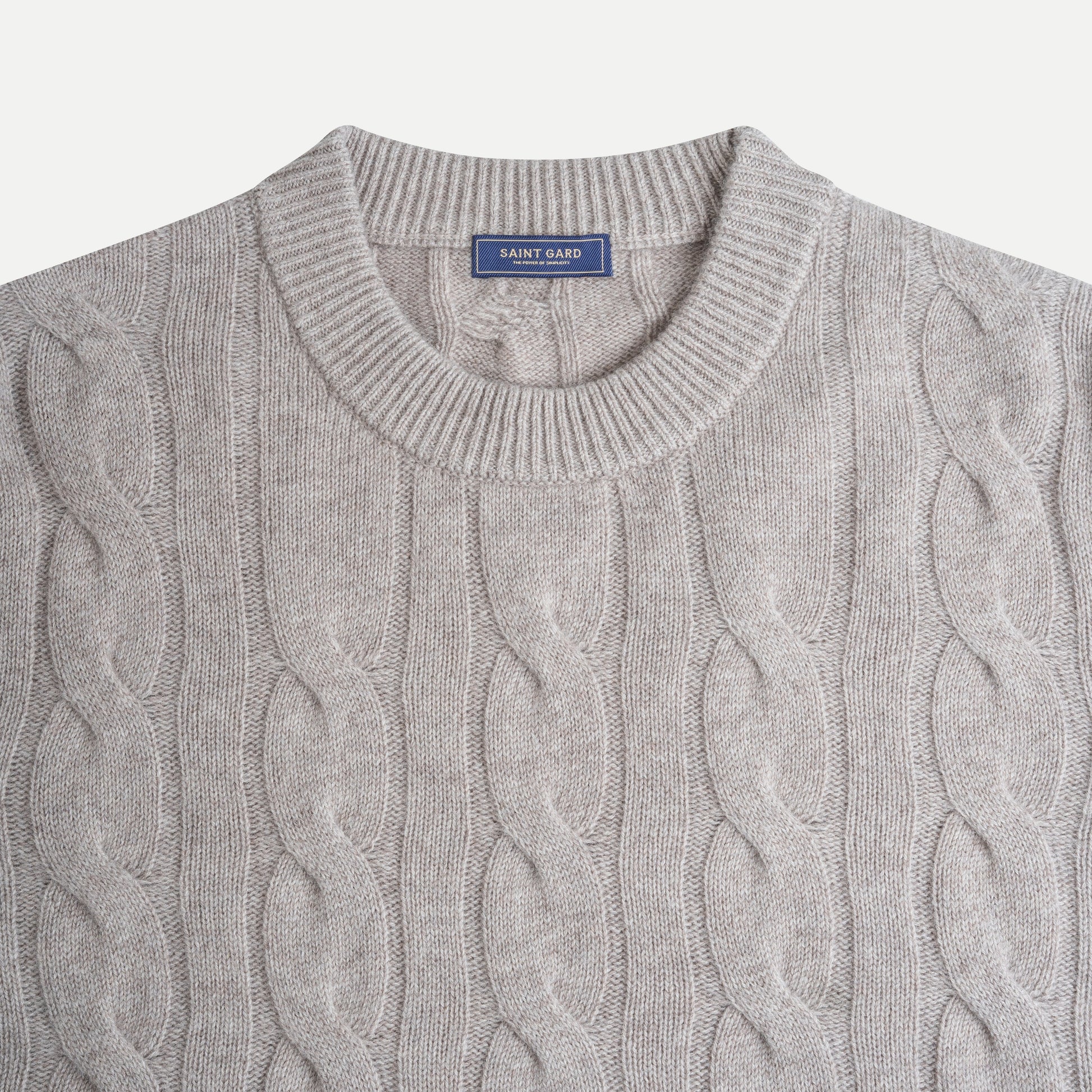 Cable-Knit Cashmere-Blend Sweater