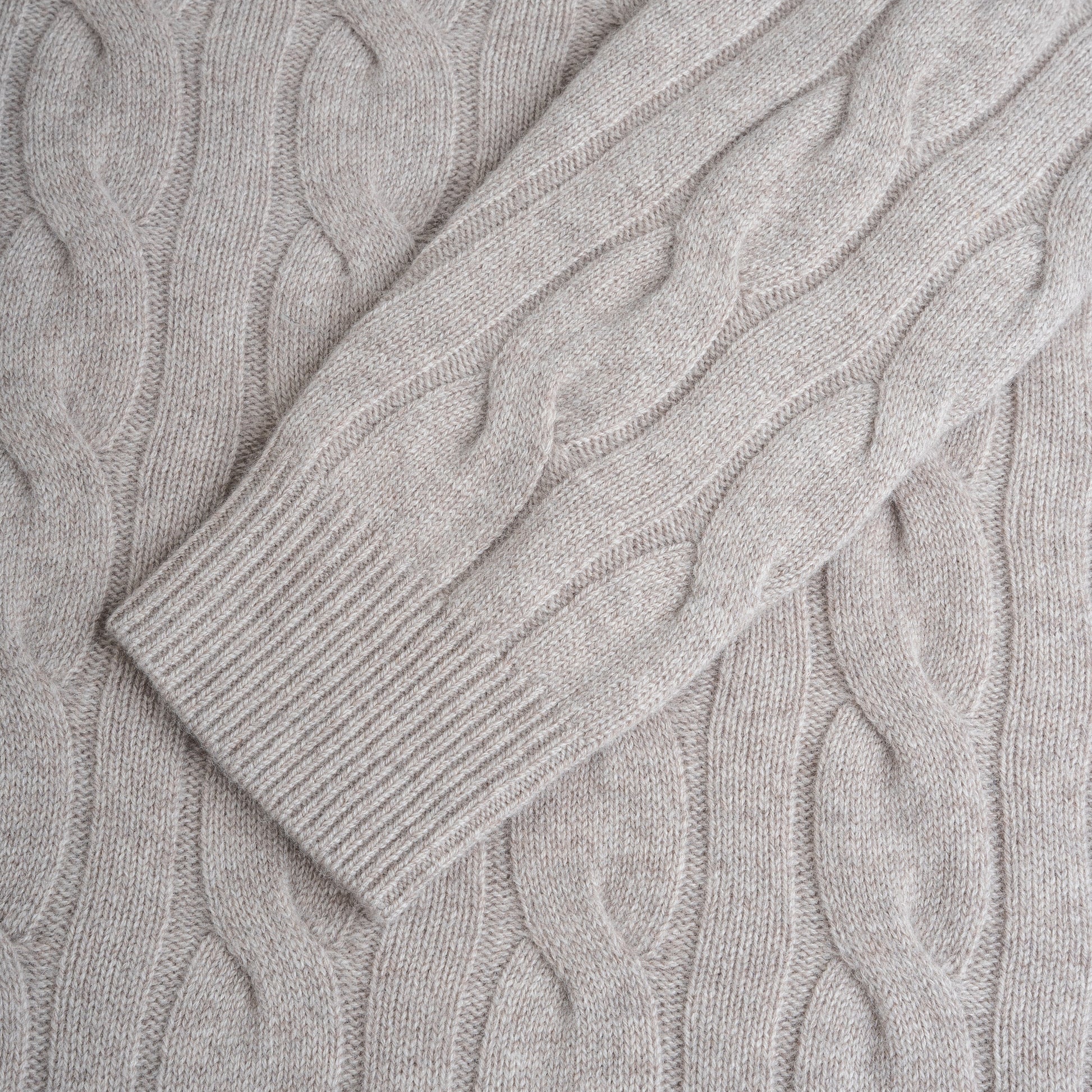 Cable-Knit Cashmere-Blend Sweater