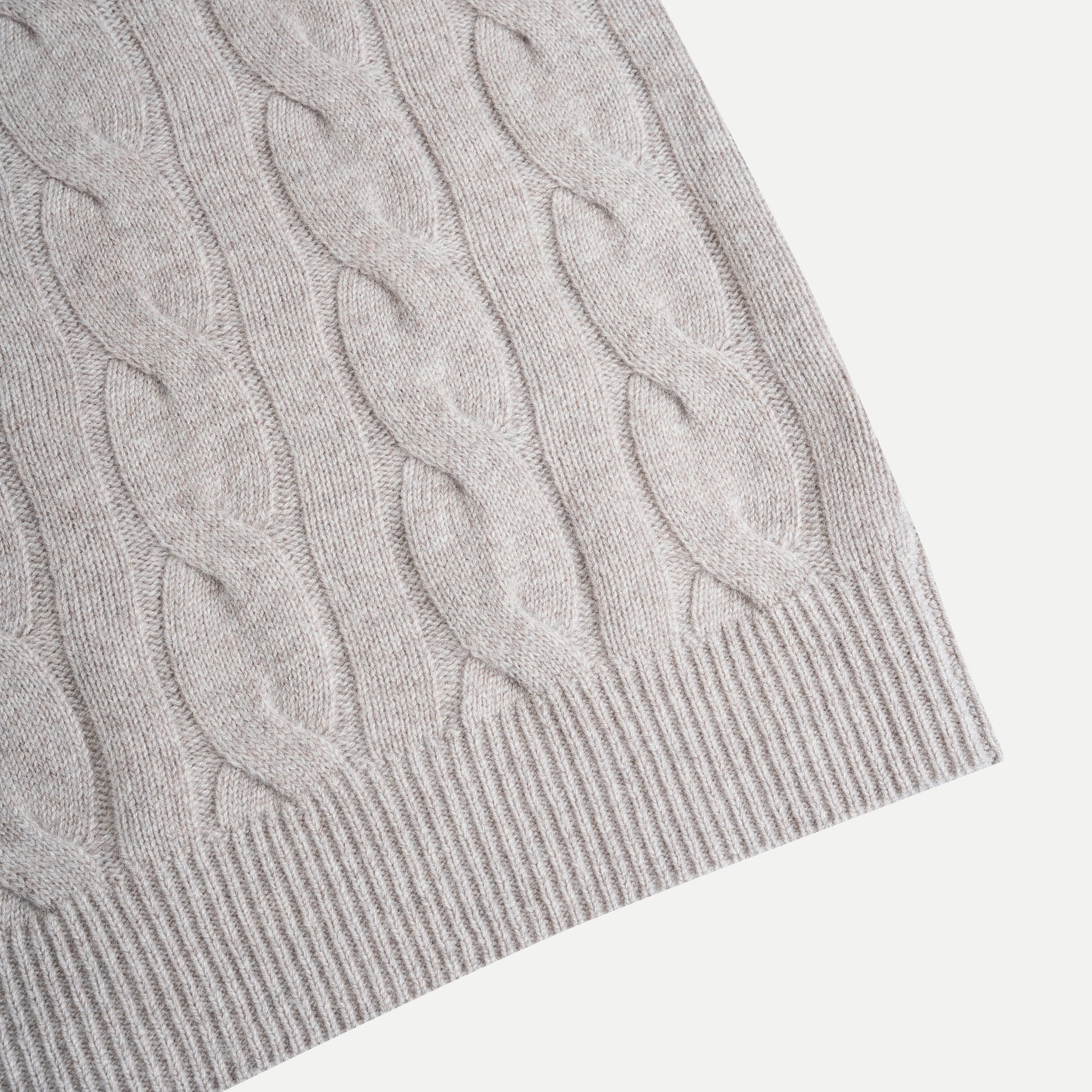 Cable-Knit Cashmere-Blend Sweater