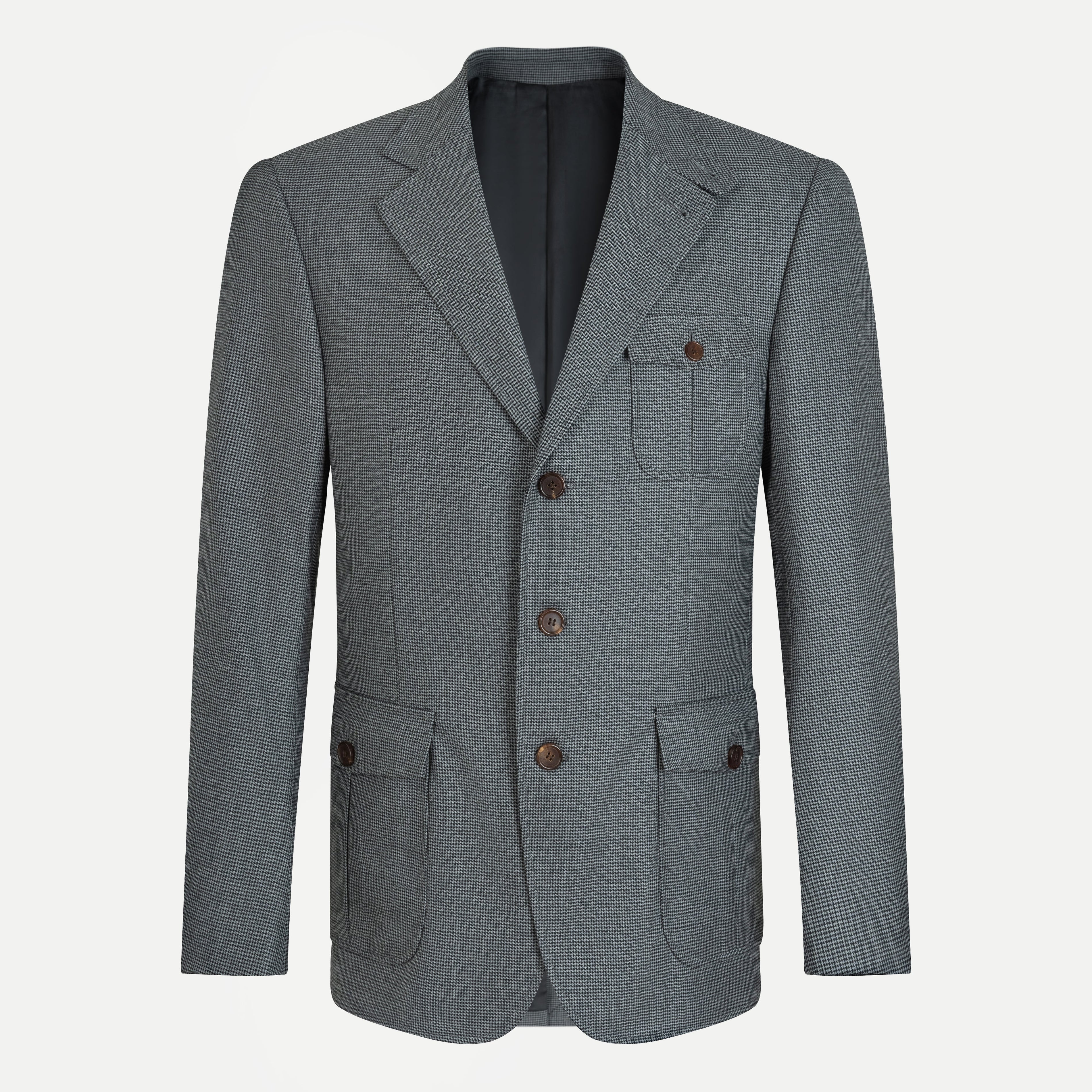 Houndstooth Flannel Blazer