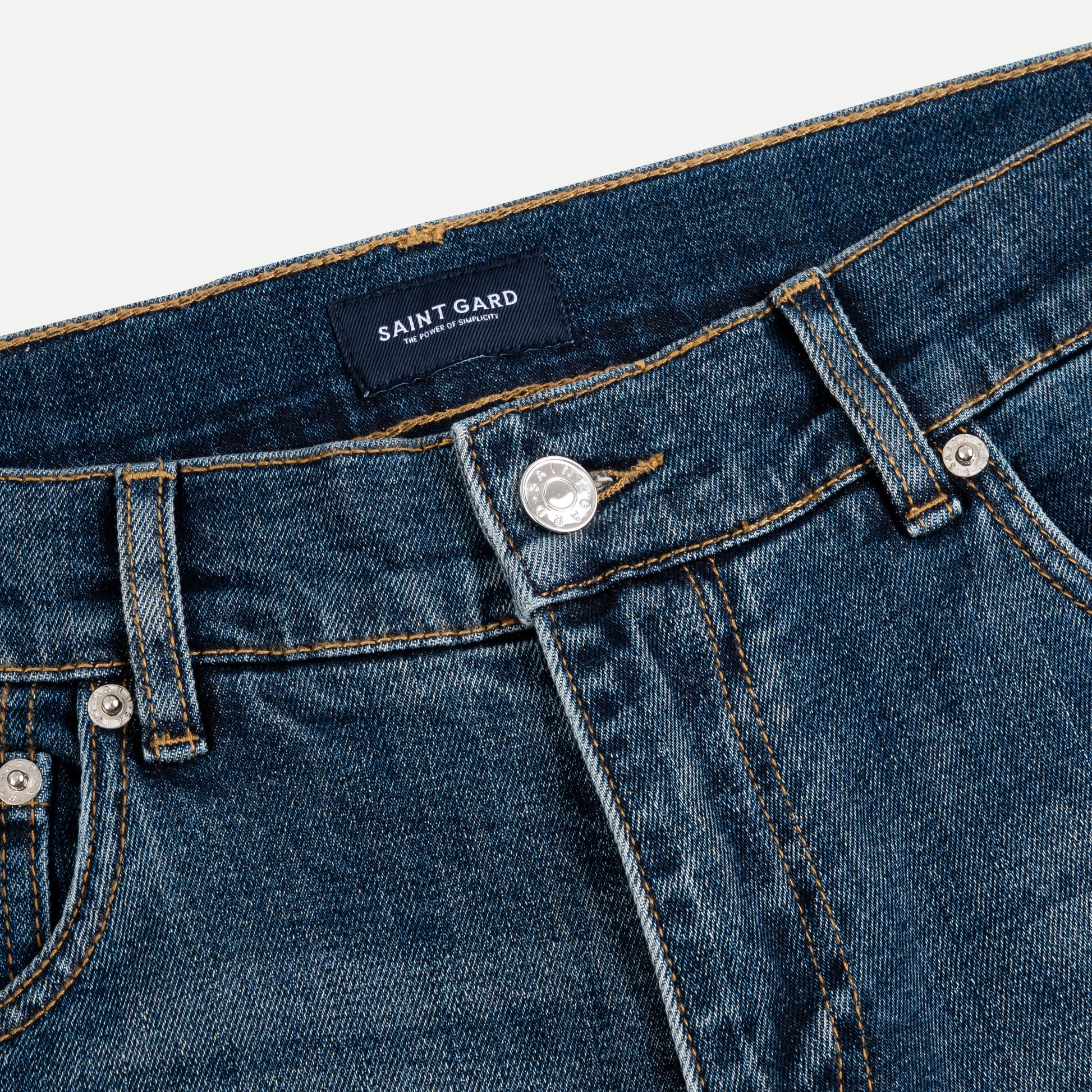 Straight-Fit Denim Trousers