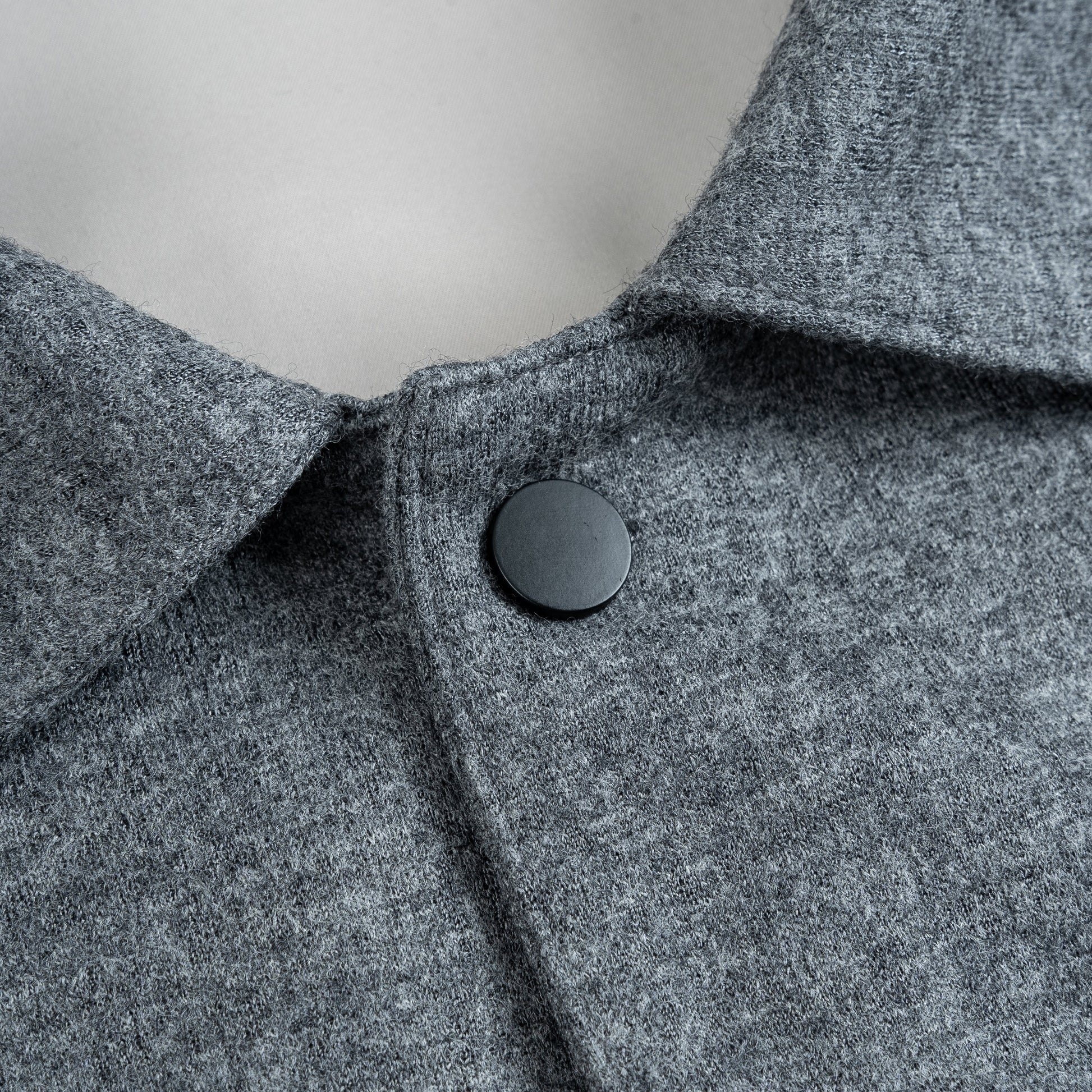 Wool Shirt Jacket with Flap Chest Pocket