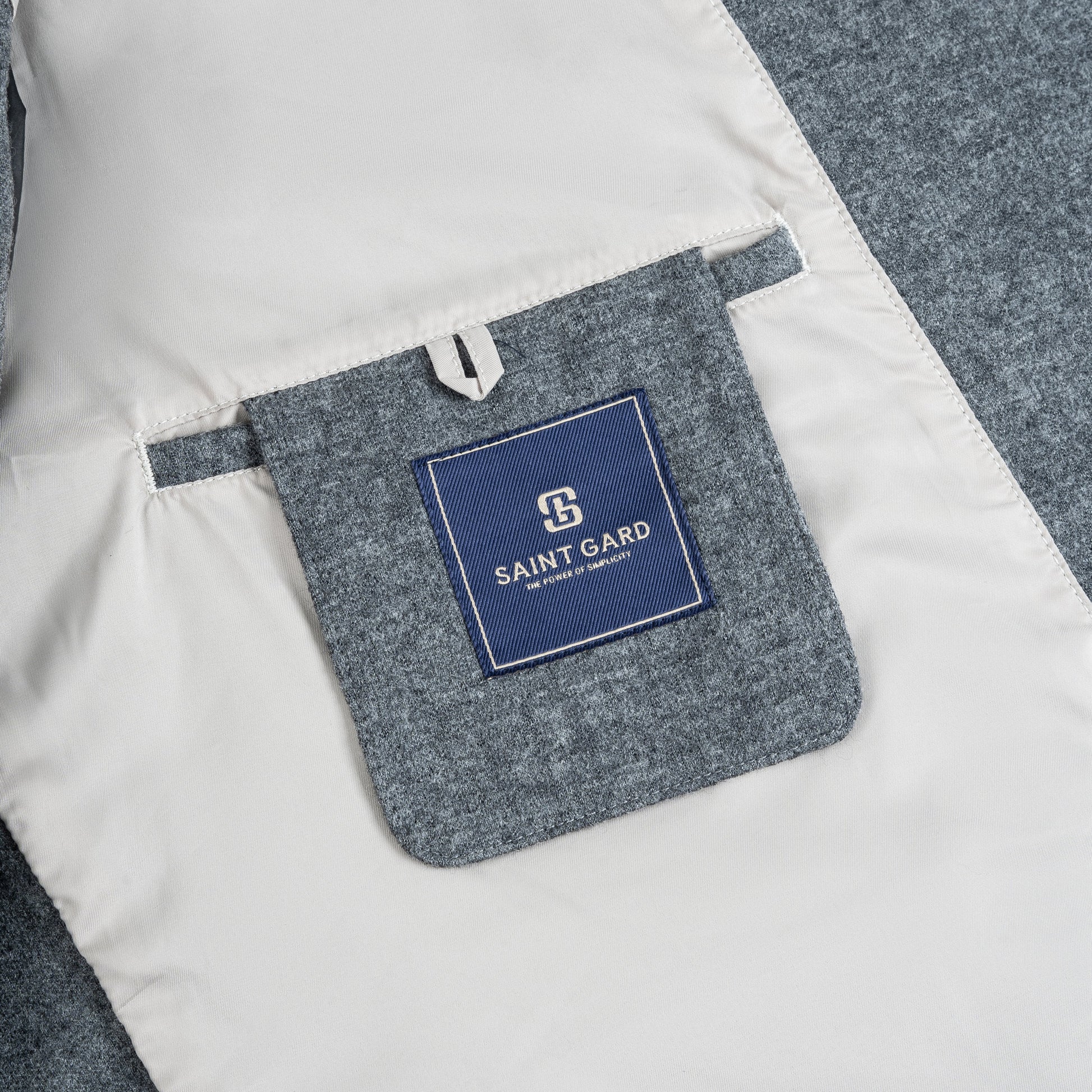 Wool Shirt Jacket with Flap Chest Pocket