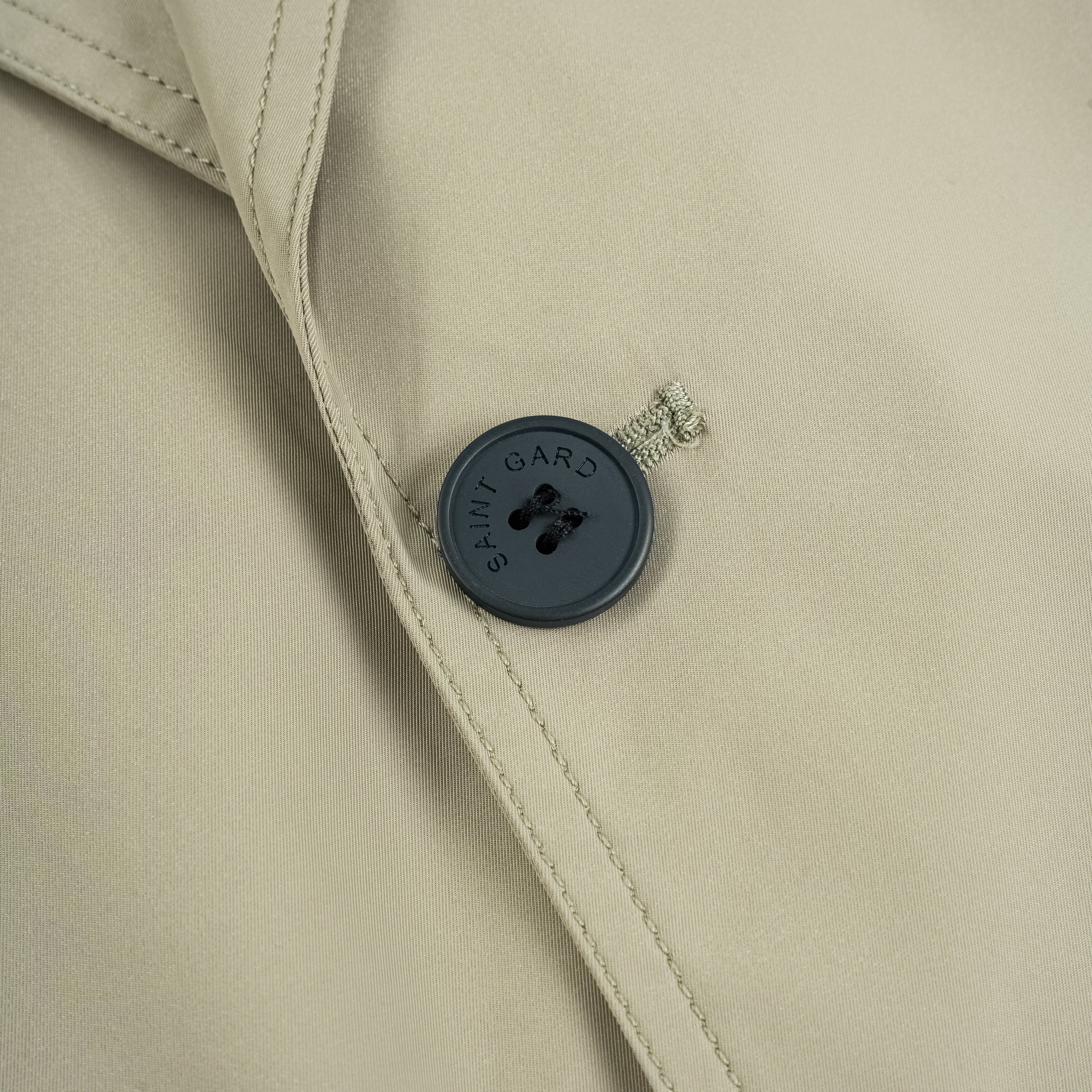 Short Coat with V-Lapel Collar