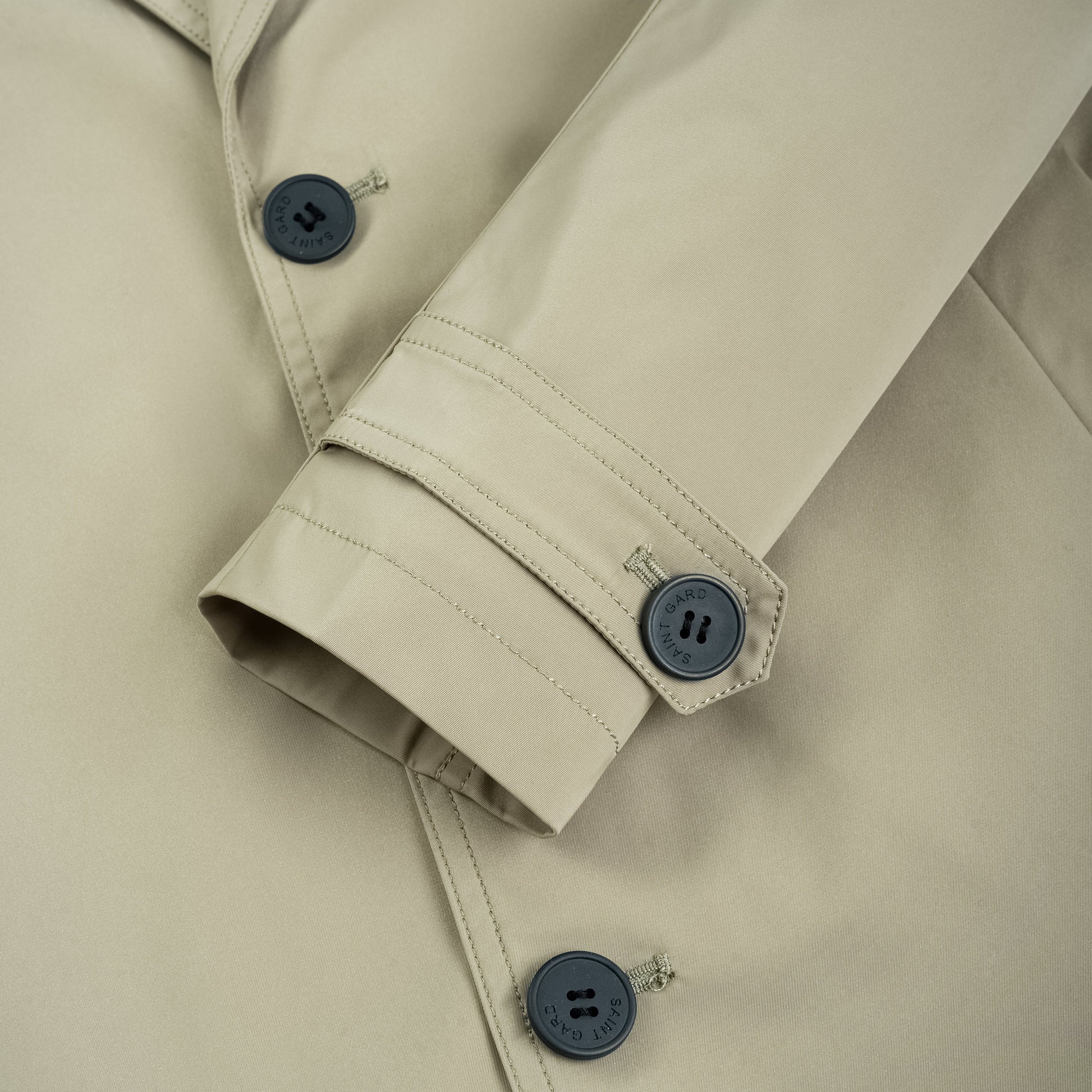 Short Coat with V-Lapel Collar