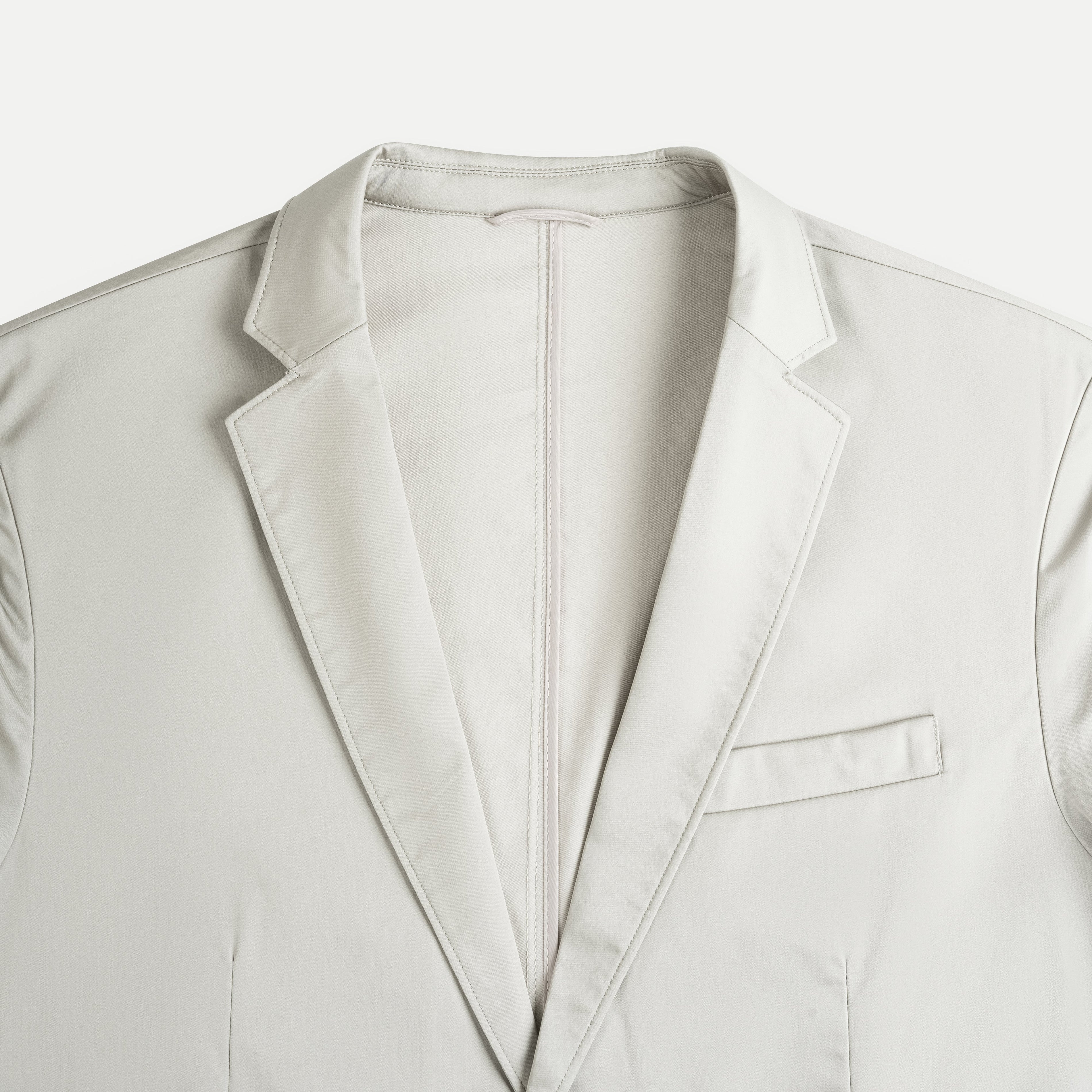 Unstructured Silk-Blend Blazer