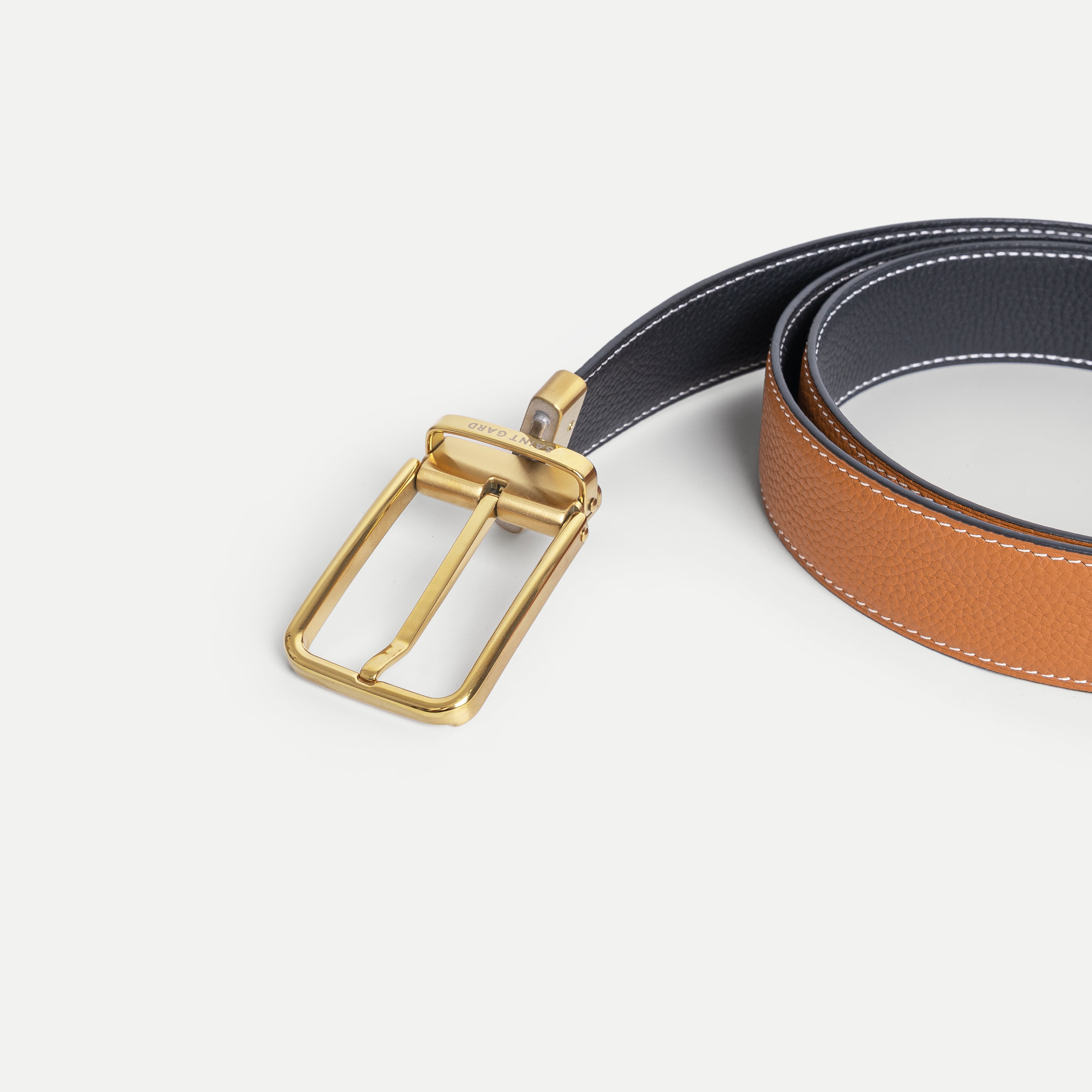 Minimal Cowhide Leather Belt – SAINT GARD GLOBAL