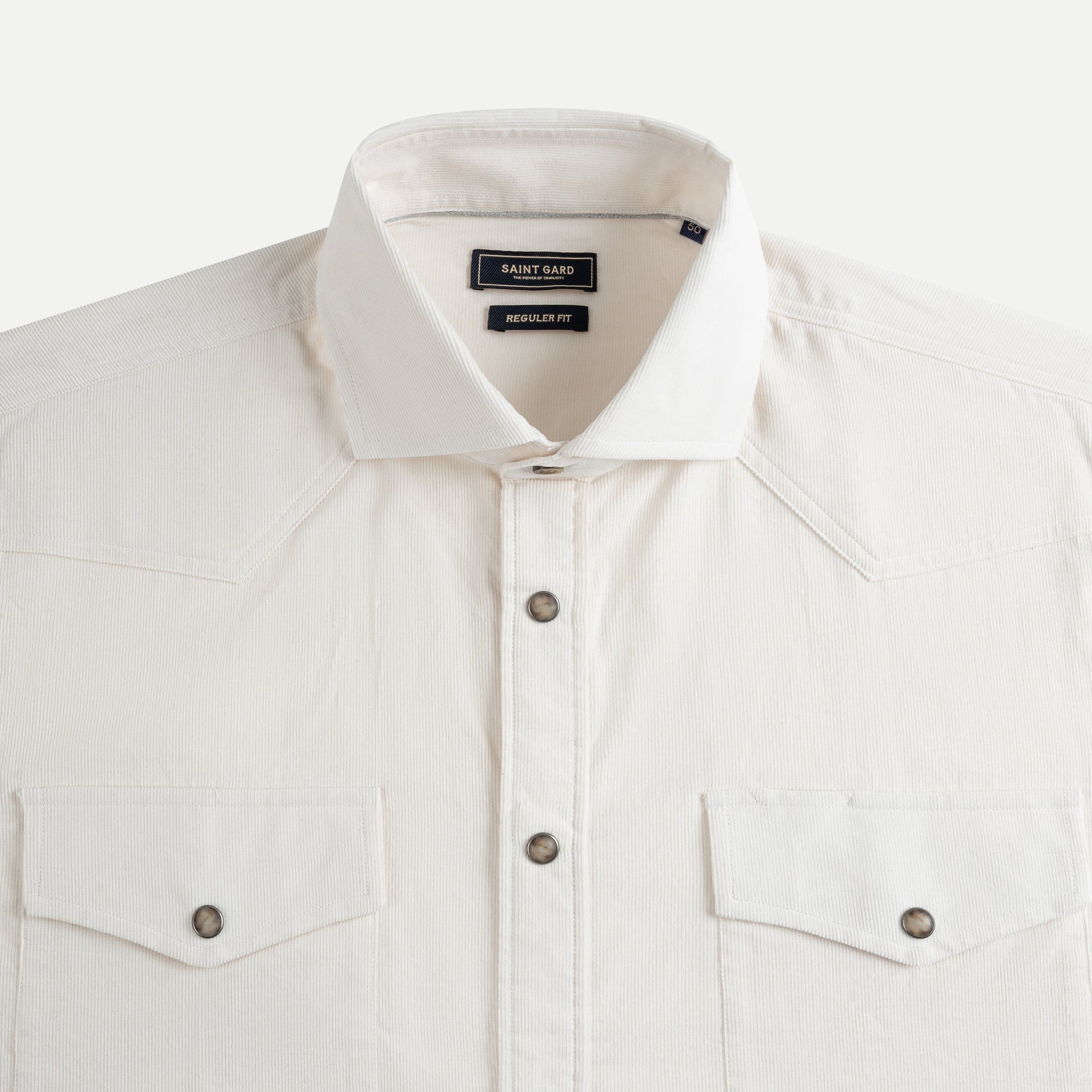 Long-Sleeve Cotton Piqué Shirt