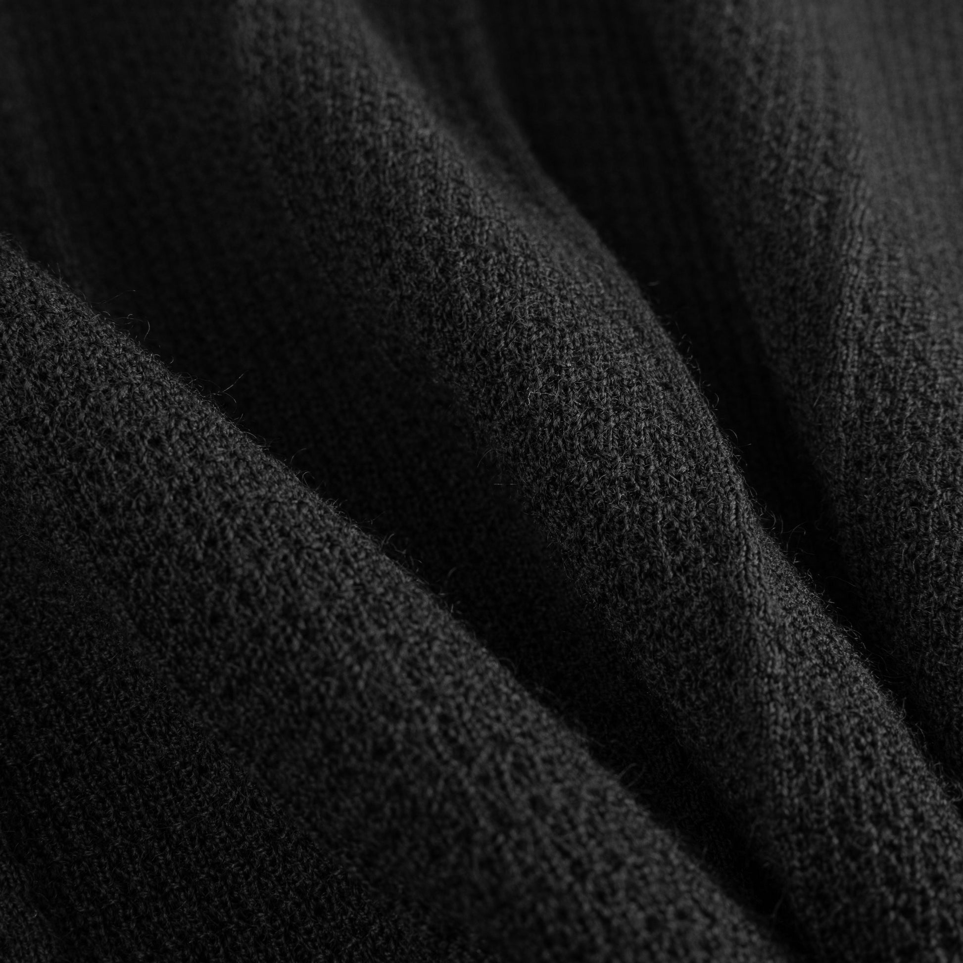 Patterned Crochet Knit Polo Sweater