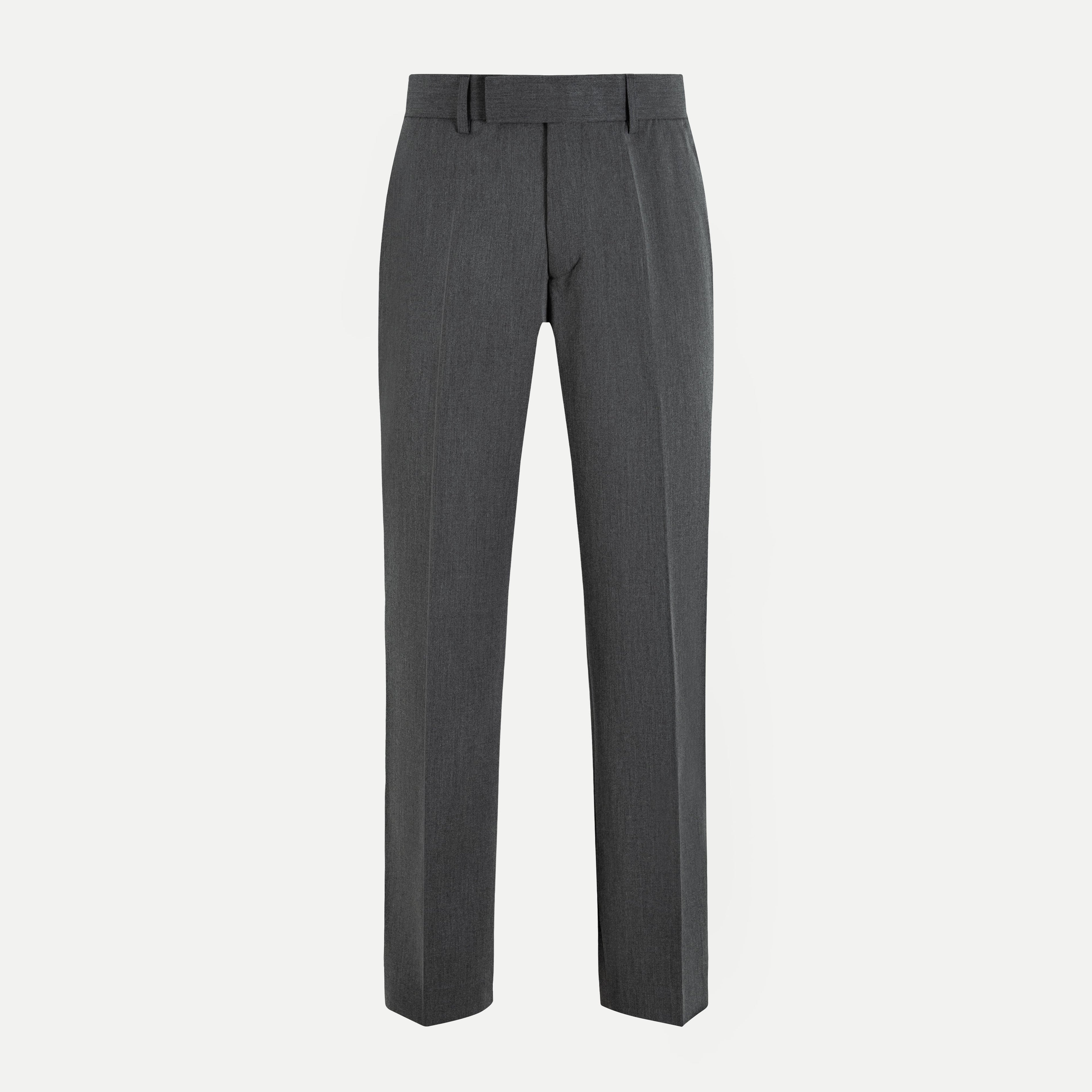 Pleated Cotton Twill Trousers