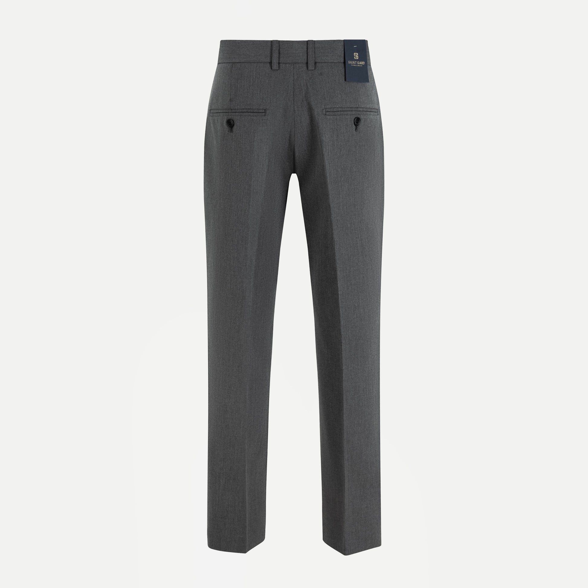 Pleated Cotton Twill Trousers