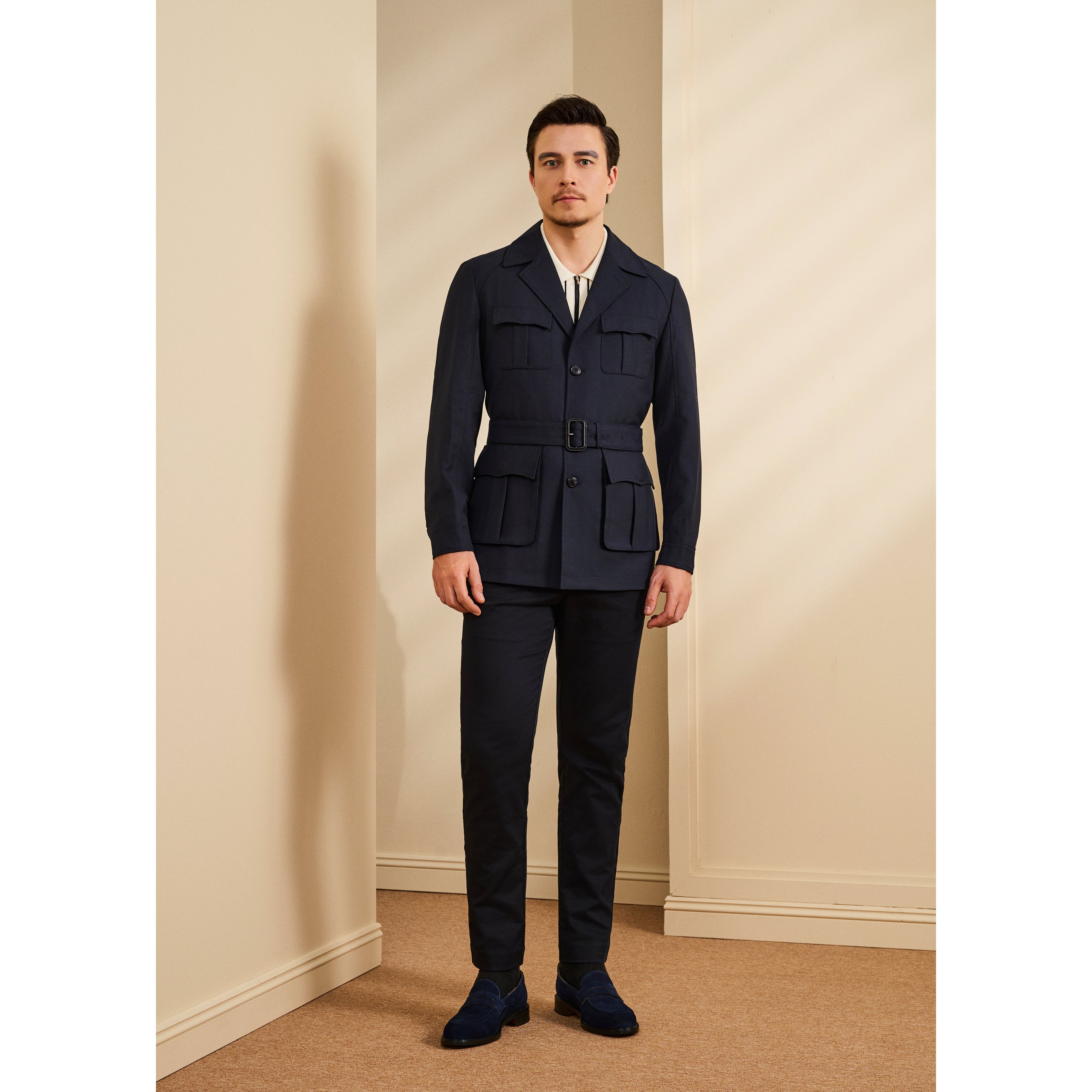 Safari Jacket with Removable Belt