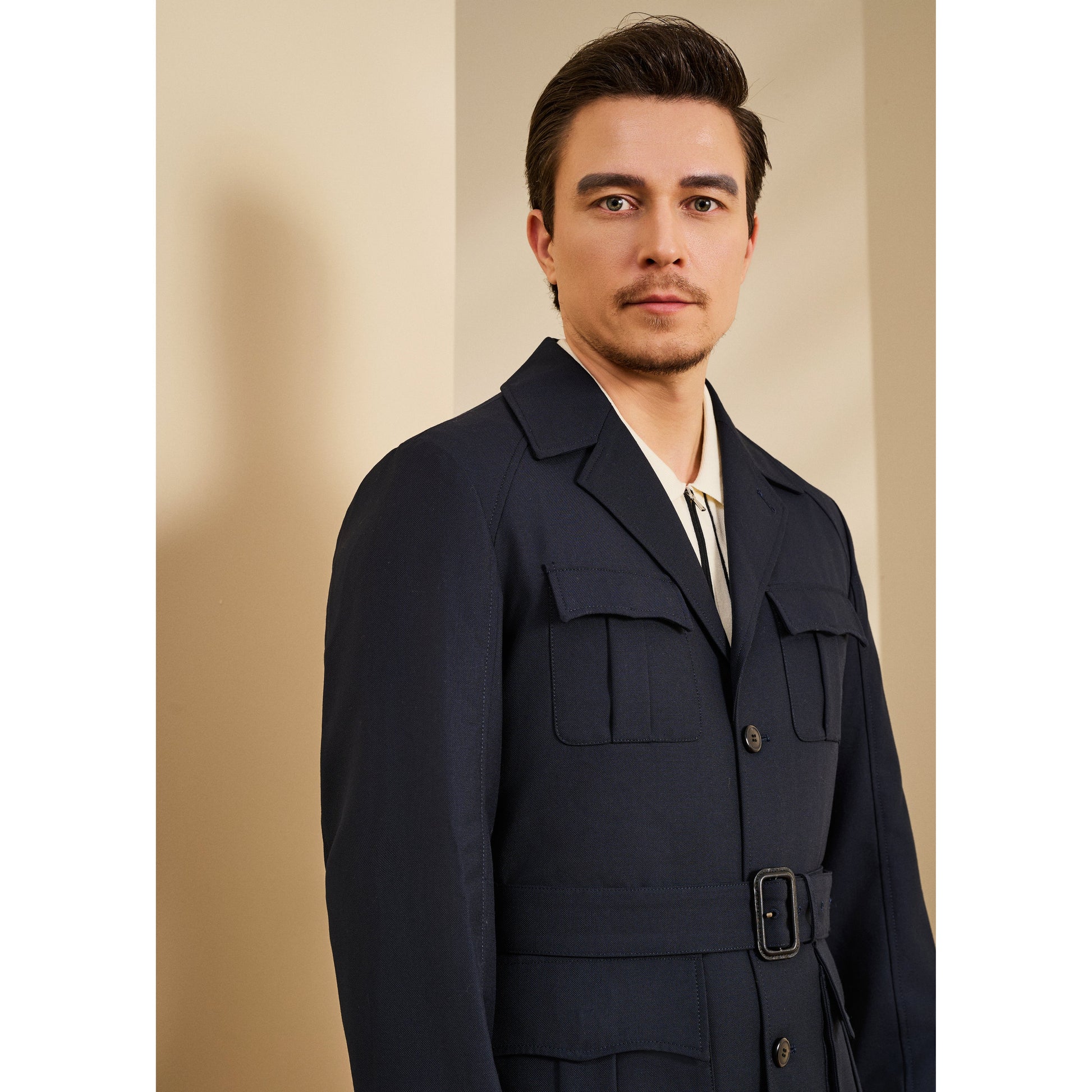 Safari Jacket with Removable Belt