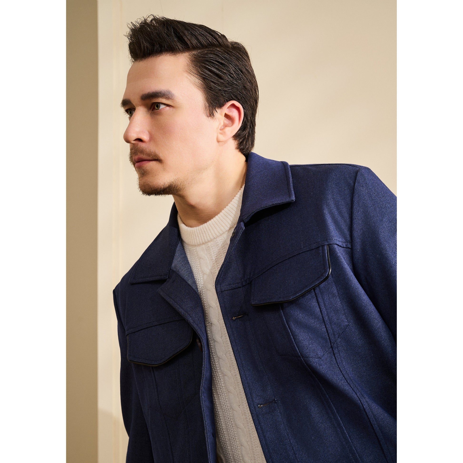 Soft Denim Shirt Jacket